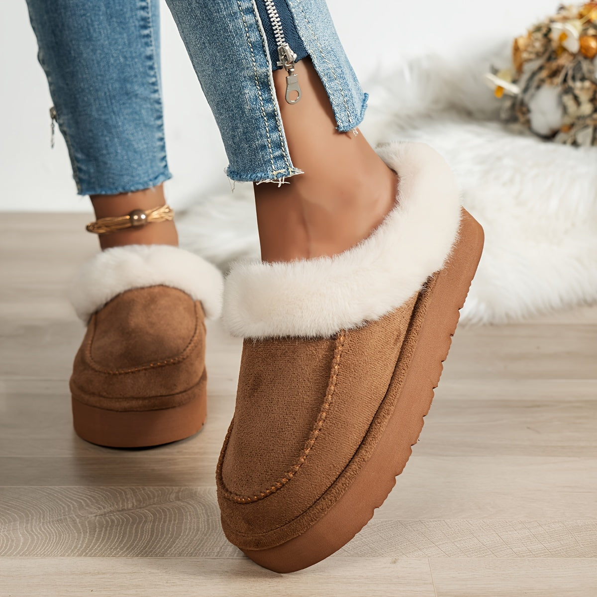 Hannah - Gezellige pantoffels met zachte voering en duurzame zool