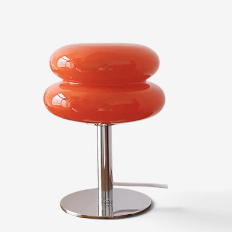 Lámpara de mesa de vidrio LumiGlass con doble difusor