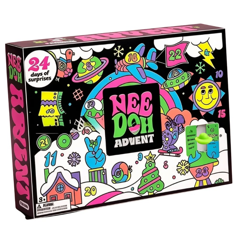 Calendrier de l'Avent NeedohAdvent de 24 jours avec jouets à presser et divers jouets antistress souples
