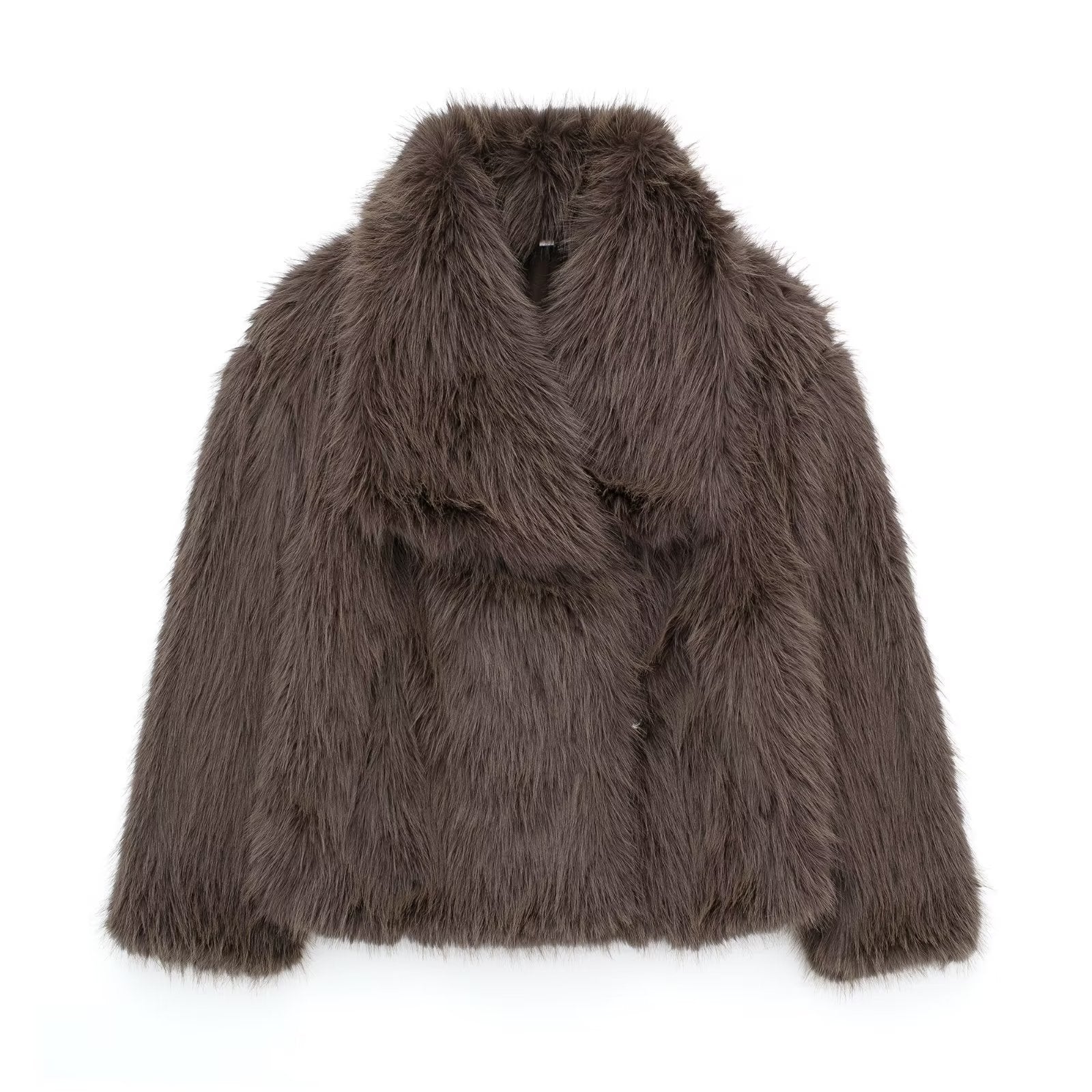 Lila - Manteau oversize douillet avec col châle