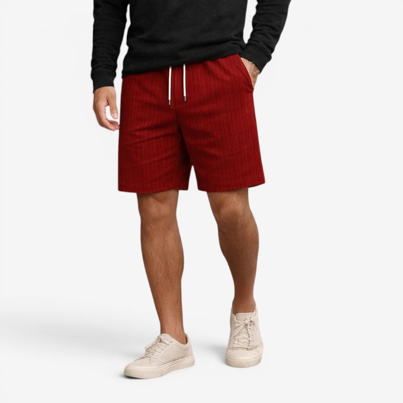 Pantaloncini da uomo con coulisse in vita e tasche laterali