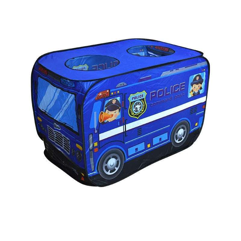 PlayScape – Tente de jeu pliable avec imprimé de bus et camion de pompiers