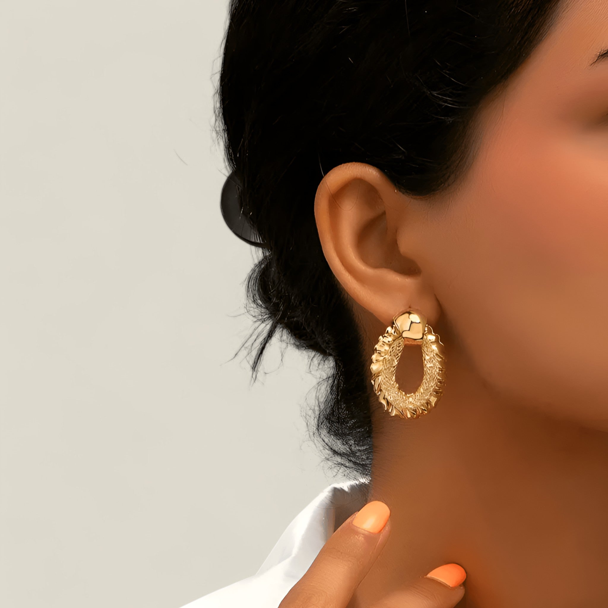 Chiara - Eleganti orecchini Cascade con splendido design in oro e vetro