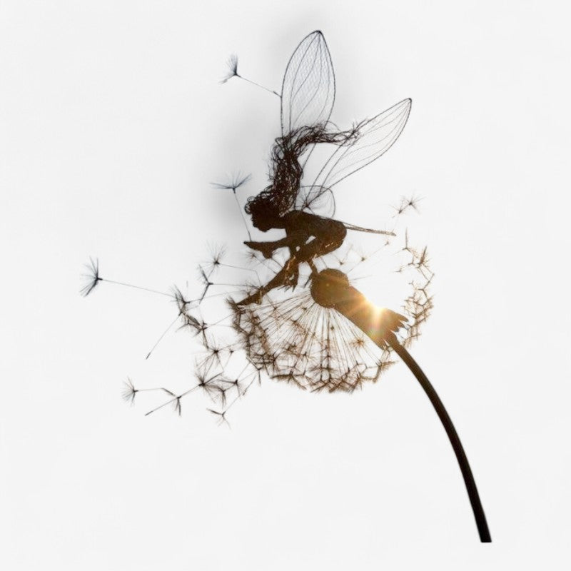 FairyBloom – Decorative Fairy Angel Figurines with Dandelion Design