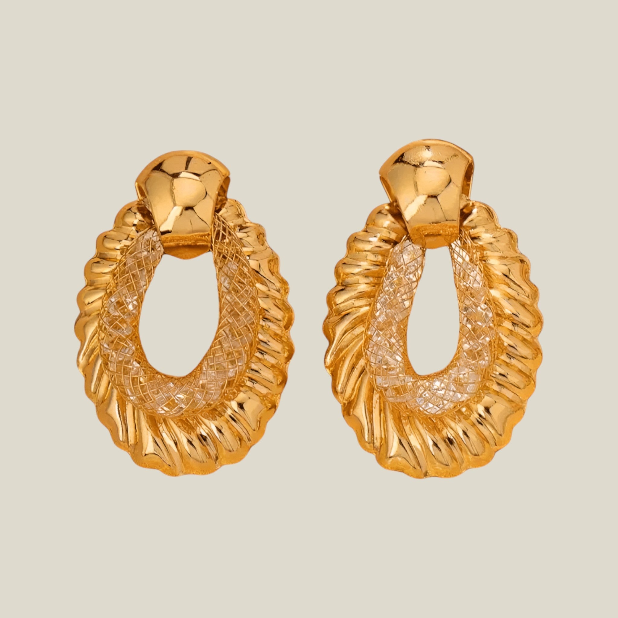 Chiara - Elegant Cascade Earrings with Beautiful Gold and Glass Design