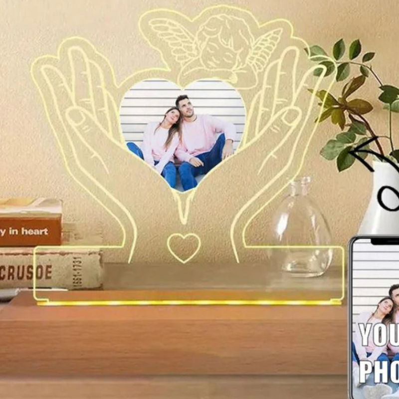 Prezent na Dzień Matki | Podświetlana ramka na zdjęcia z obsługą USB