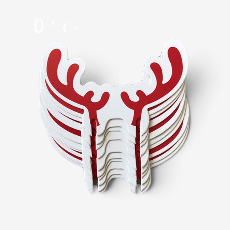 FestiGlass - Decorações de copos de vinho para o Natal com desenhos de chapéus festivos