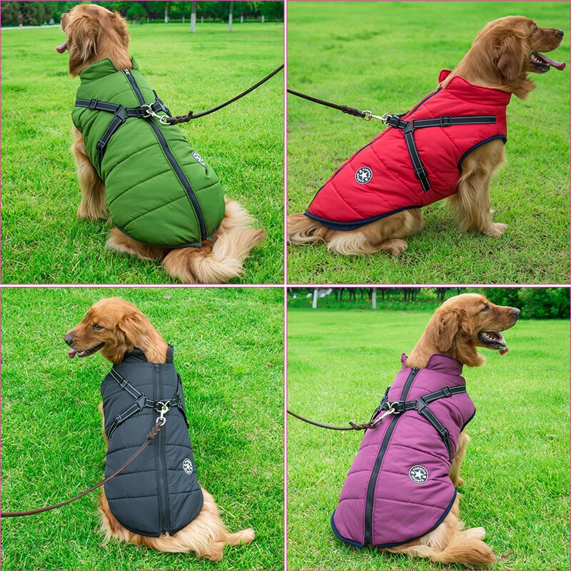 PawGuard - Full Body Protection Dog Coat with Built-in Harness for All-Weather Comfort