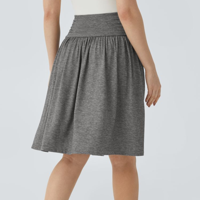 Victoria – Jupe courte taille haute avec volants et poches