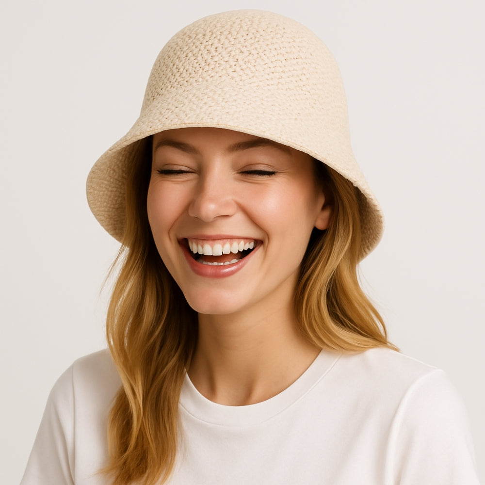 Maria - Elegante zonnehoed met brede rand en inpakbare stijl