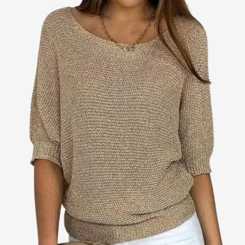 Gianna - Long sleeve sweater with round neck