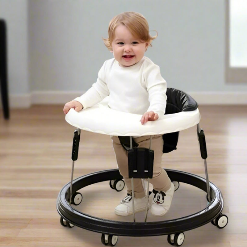MoveSphere - Circulaire basis babywalker met zwenkwielen en verhoogde rugleuning