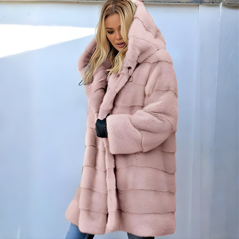 Aria - Manteau à manches longues à capuche avec poches latérales