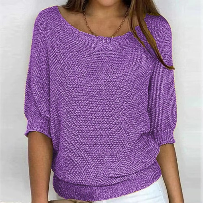 Gianna - Long sleeve sweater with round neck