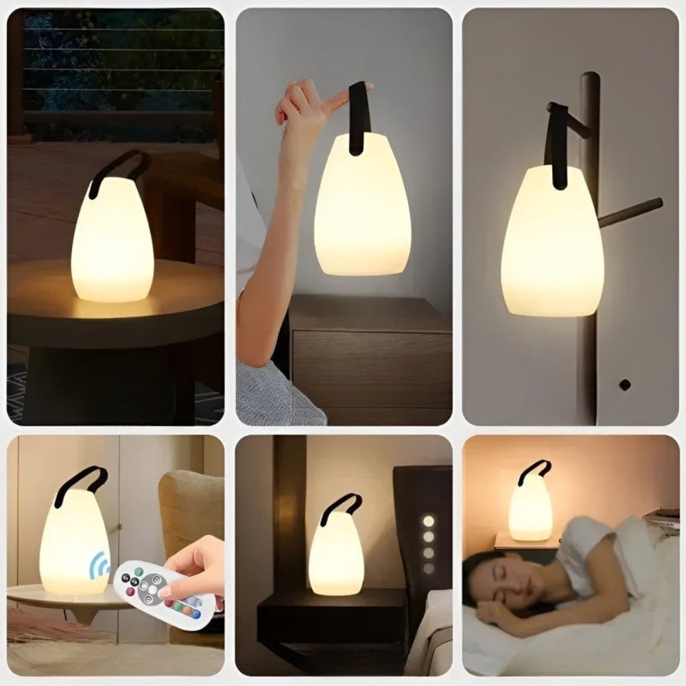 LuminaFlair - Lampe LED sans fil étanche avec lumière changeante de couleur