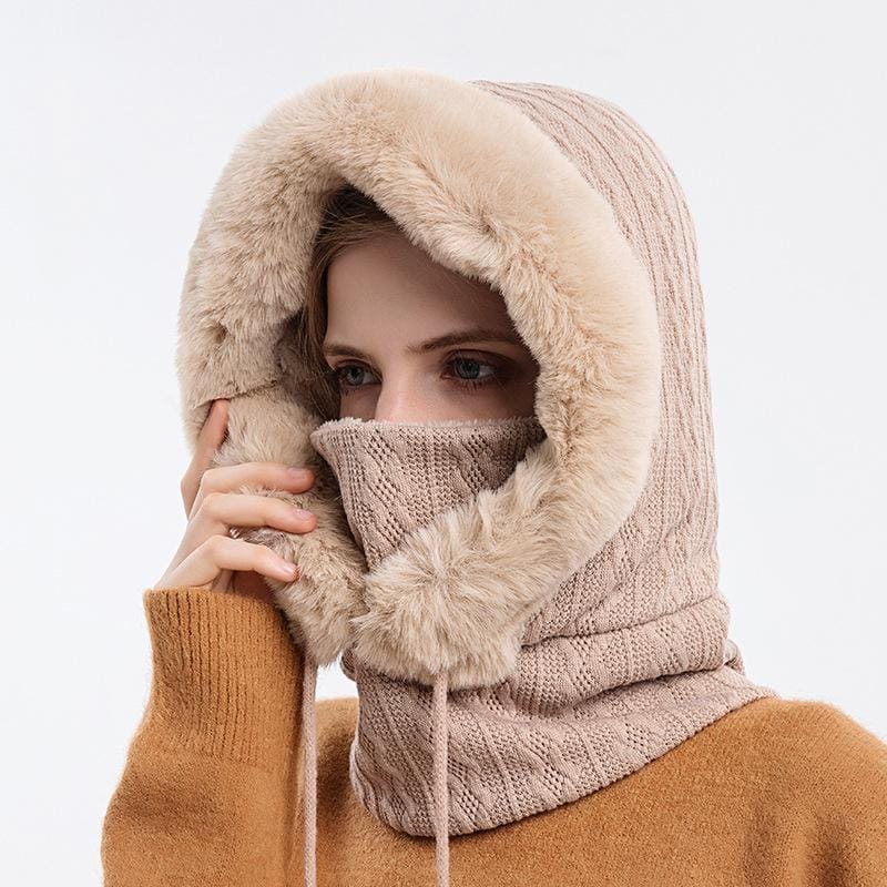 Olivia - Stylish and warm knitted winter set with hood