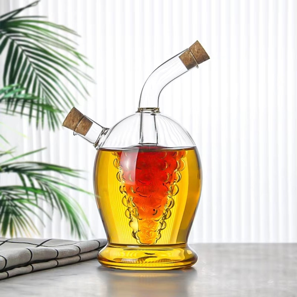 PourVista – Two-chamber dispenser set with artistic inner shapes for stylish serving of liquids