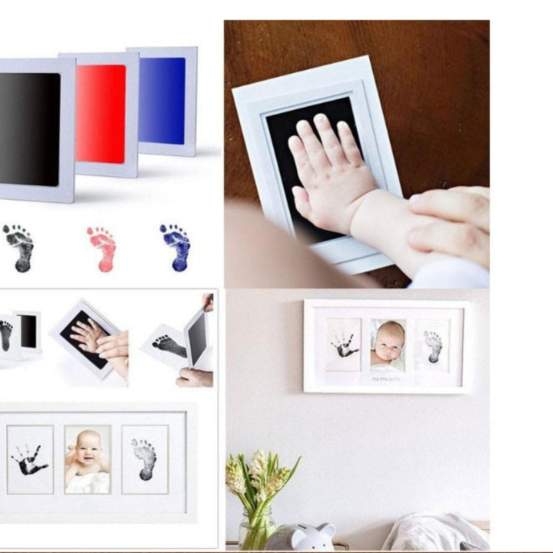 TinyTime – Set pentru amprente de mână de bebeluș, pentru amprente curate și păstrarea amintirilor