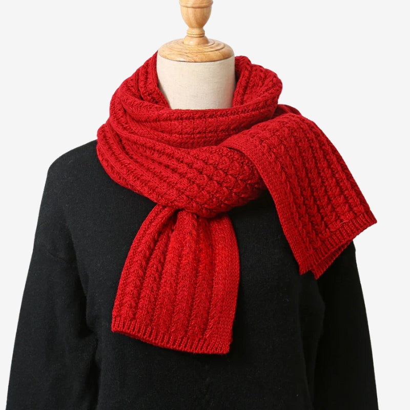 WeaveCore - Scarf with ribbed edges and washable design