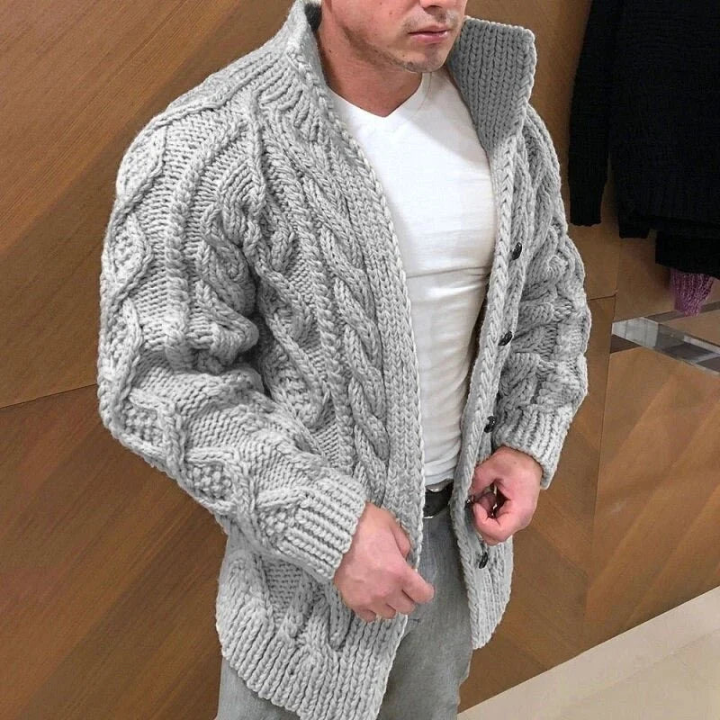 Caldrion – Shawl Collar Cardigan with Button Front