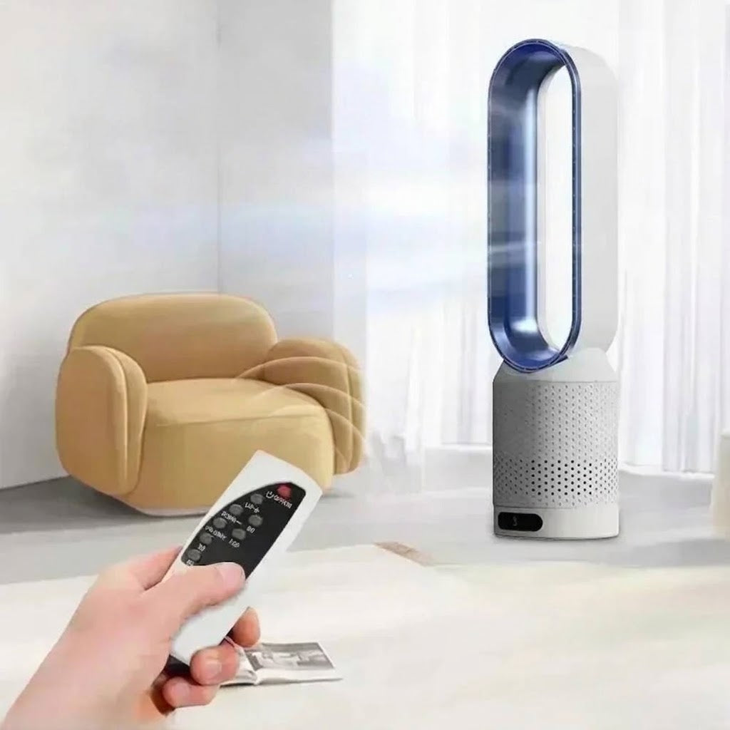 Airovia – bezlopatkový ventilátor s dotykovým ovládáním a dálkovým ovladačem