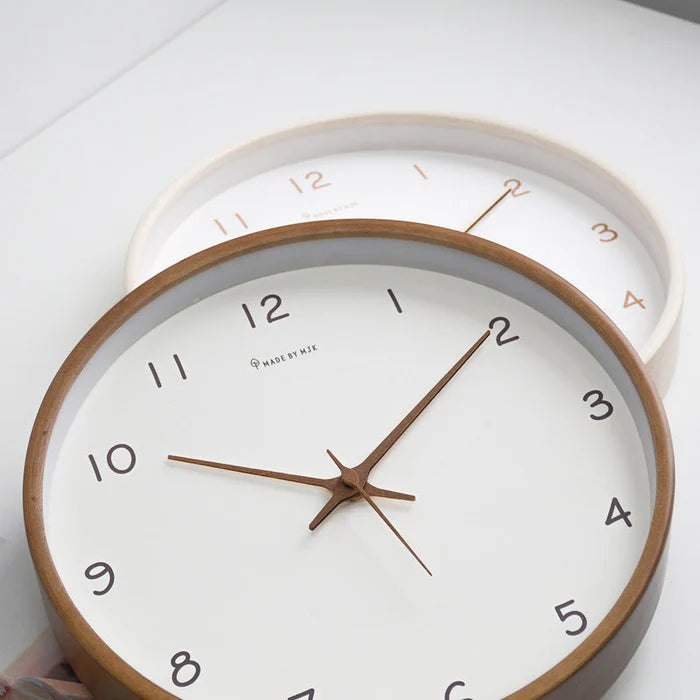 QuietOak - Elegant Analog Wall Clock with Silent Movement