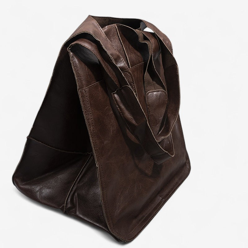 Lina – Borsa a Spalla con Chiusura a Bottone e Tasche Multiple