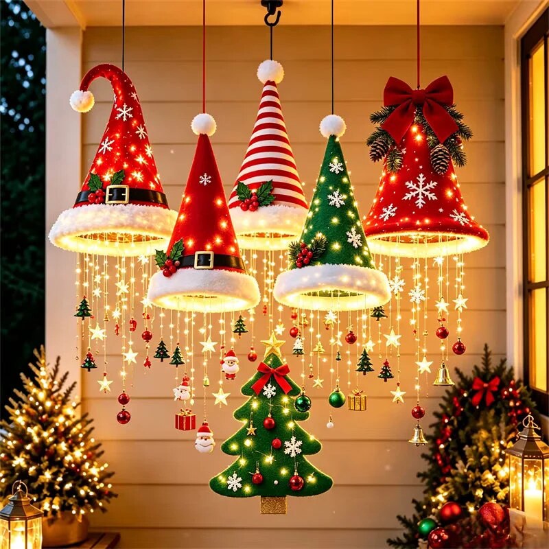 HatGlow - Hanging Hat Decoration With LED Stars