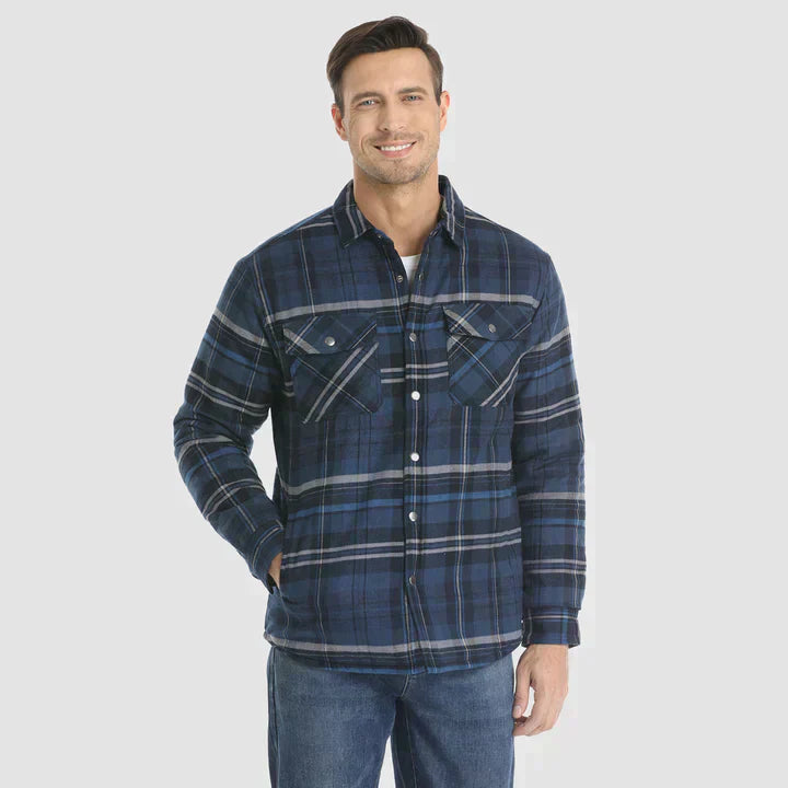 Aiden - Classic checked shirt with button closure
