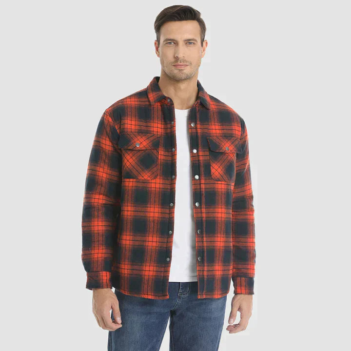 Aiden - Classic checked shirt with button closure