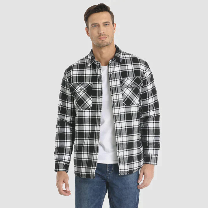 Aiden - Classic checked shirt with button closure