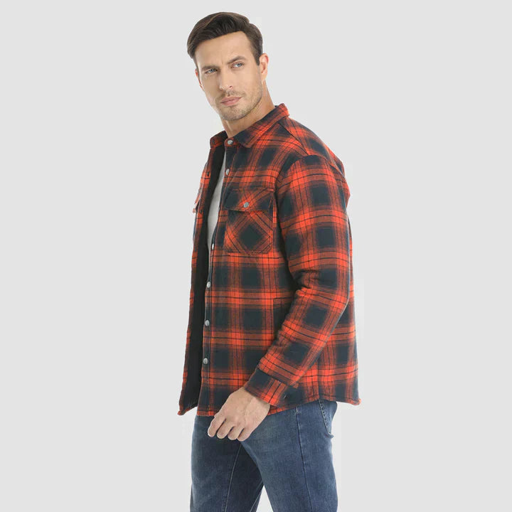 Aiden - Classic checked shirt with button closure