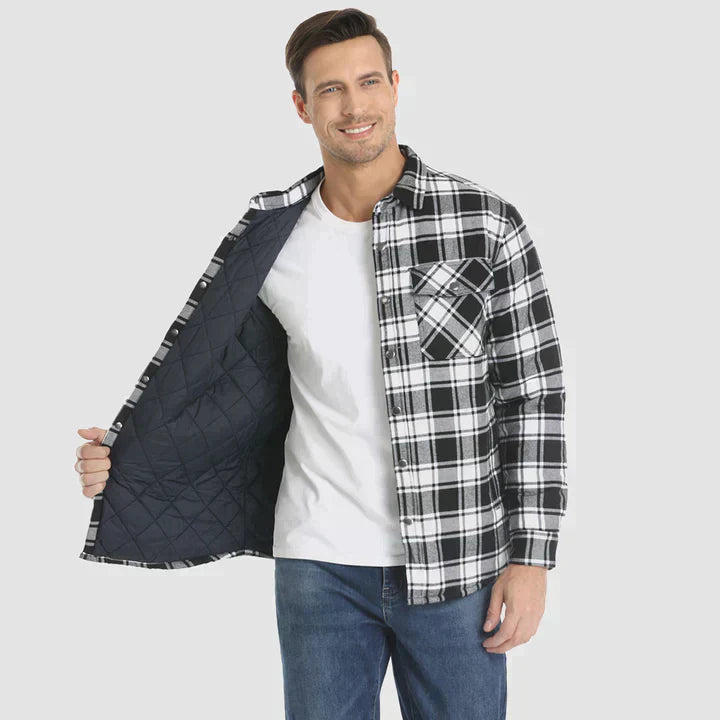 Aiden - Classic checked shirt with button closure