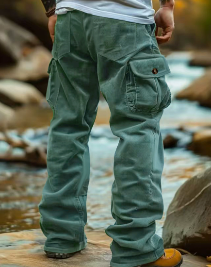 Ethan - Elegante broek met rechte pijpen, praktische zakken en comfortabele pasvorm