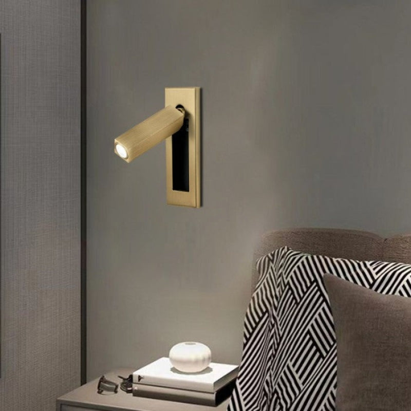 NovaGlow - Lampada da Parete LED Regolabile con Interruttore Estraibile