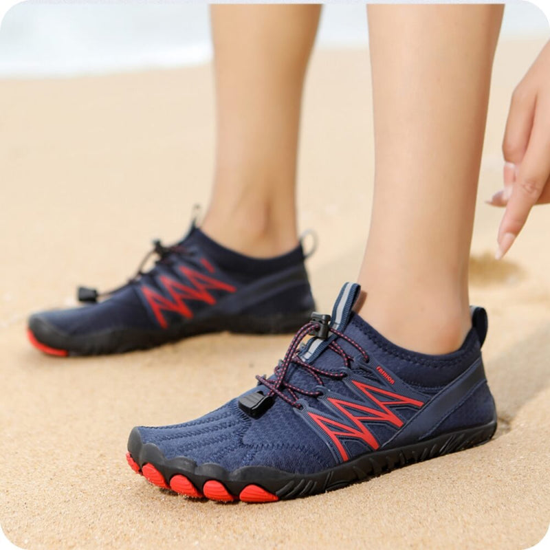 Lukas - Chaussures pieds nus réglables avec semelle rigide pour une stabilité accrue