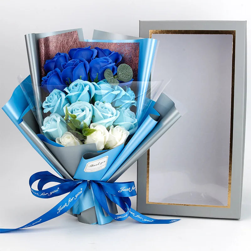 Roselina – Bouquet di rose decorative con dettagli sui petali