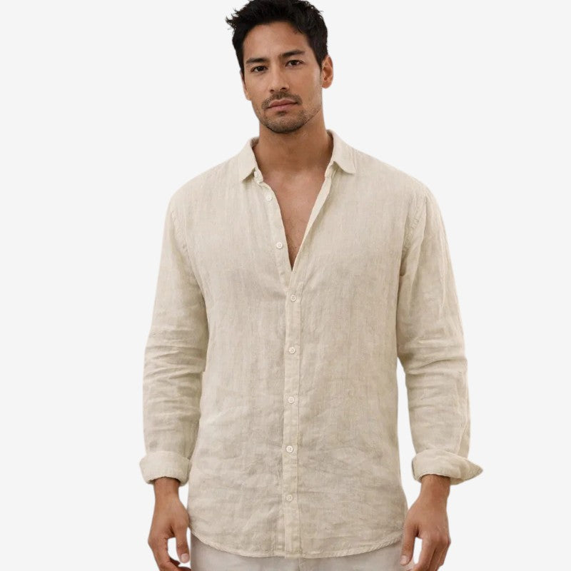 Men's Long Sleeve Button Front Shirt
