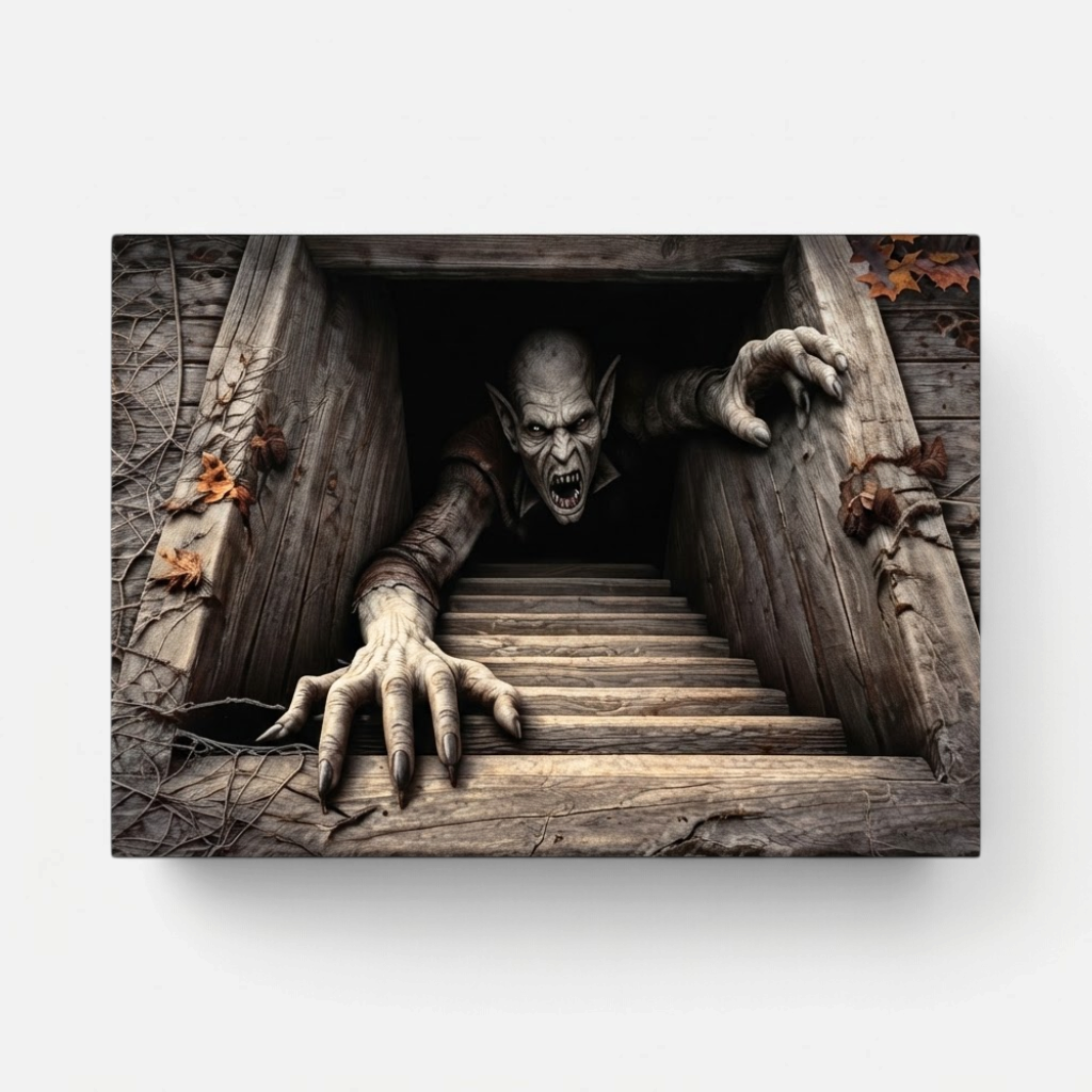 Hexamat – Felpudo de Halloween 3D con ilusión óptica