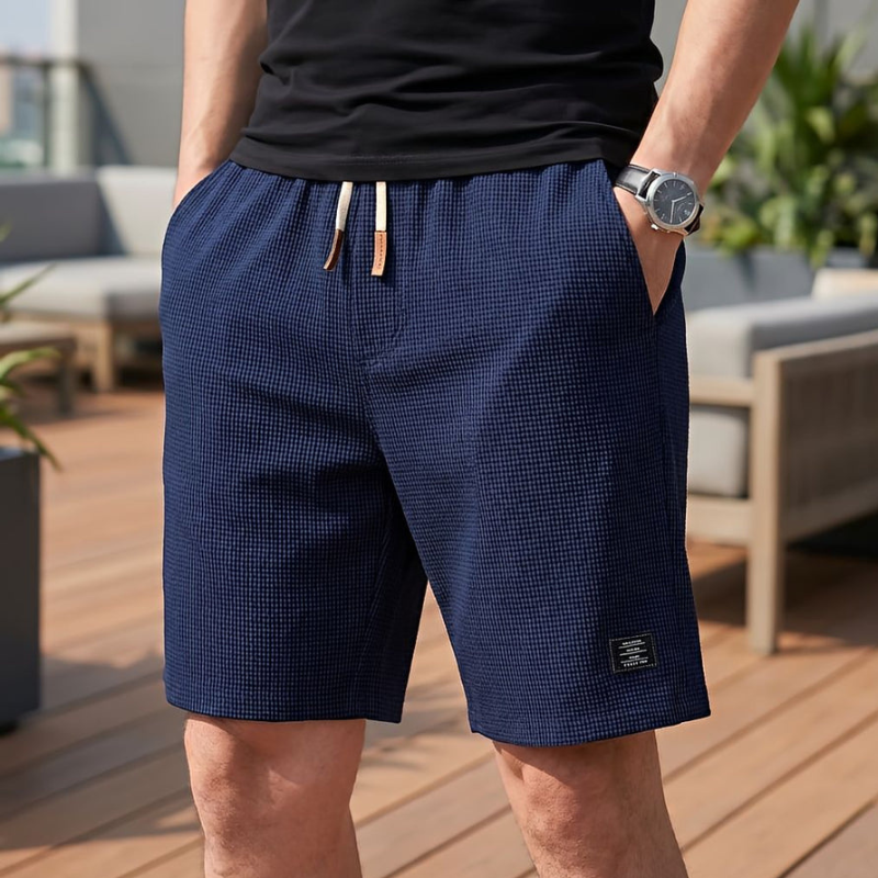 Men's Casual Shorts with Drawstring Waist