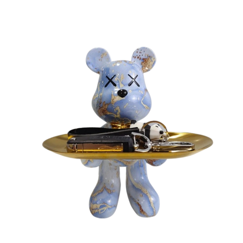 MuseBears - Scultura decorativa artigianale a vassoio per riporre piccoli oggetti