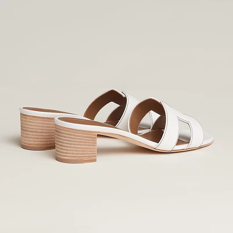 Tamsin – Sandale cu toc mediu, vârf deschis și slip-on