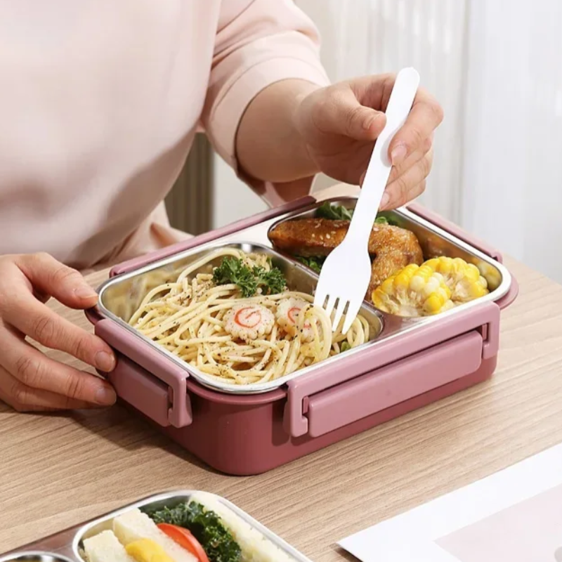 Mealnest - Termonádoba na jídlo s nerezovými přihrádkami