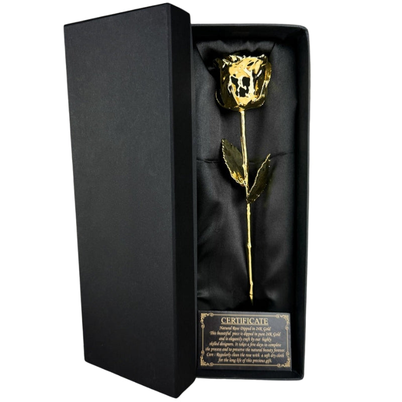 GoldenPetal - Prawdziwa róża pokryta 24-karatowym złotem zachowana na wieczność