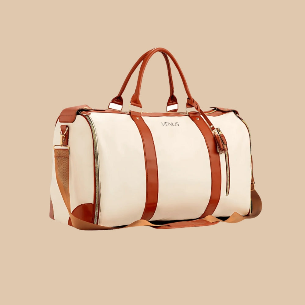 TravelMate – Stylish travel bag with adjustable straps and expandable storage compartment