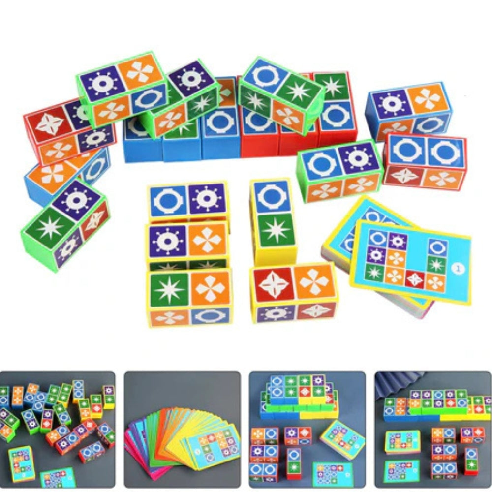 StackLogic – Joc distractiv de puzzle cu modele și cuburi stivuibile pentru toate vârstele