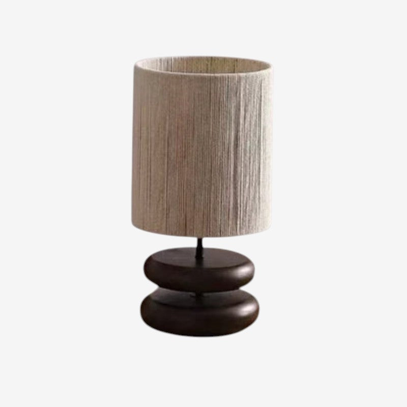 LumeRope – Lampa stołowa LED z abażurem z plecionego sznurka do dekoracyjnej atmosfery