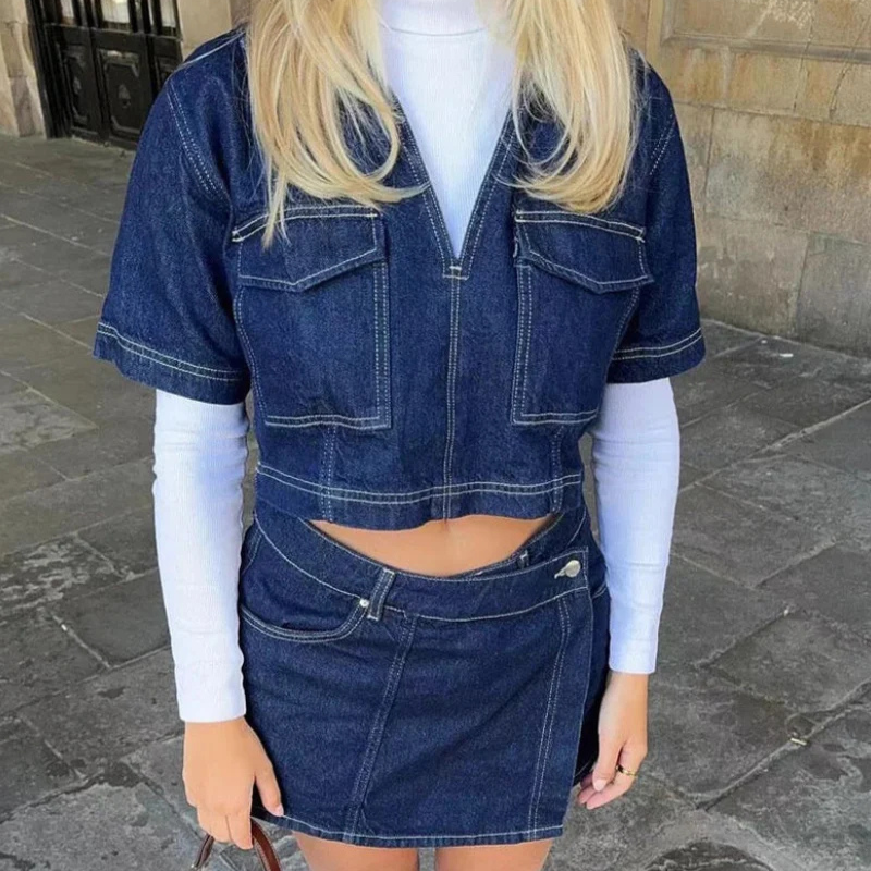 Women’s V Neck Top and Shorts Set