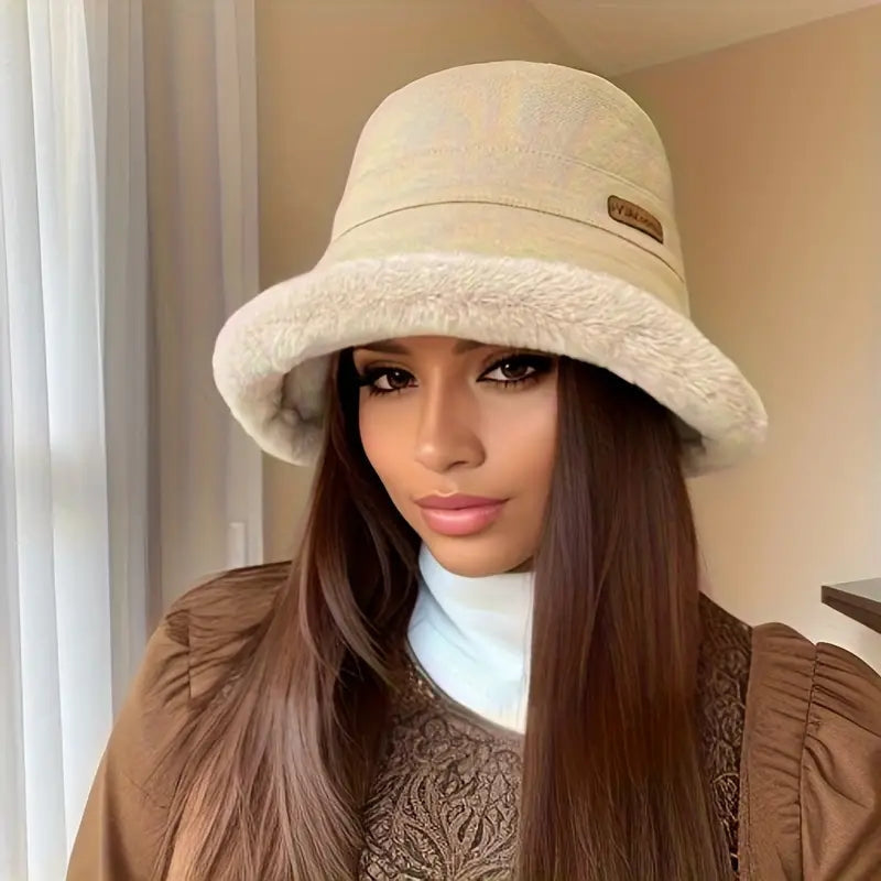 Laura – Thickened bucket hat with inner lining and wide brim