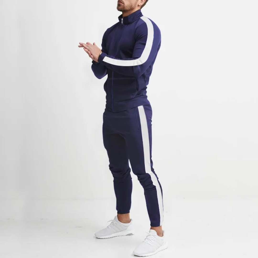 Steave - Trening sportiv cu jachetă cu fermoar și pantaloni conici